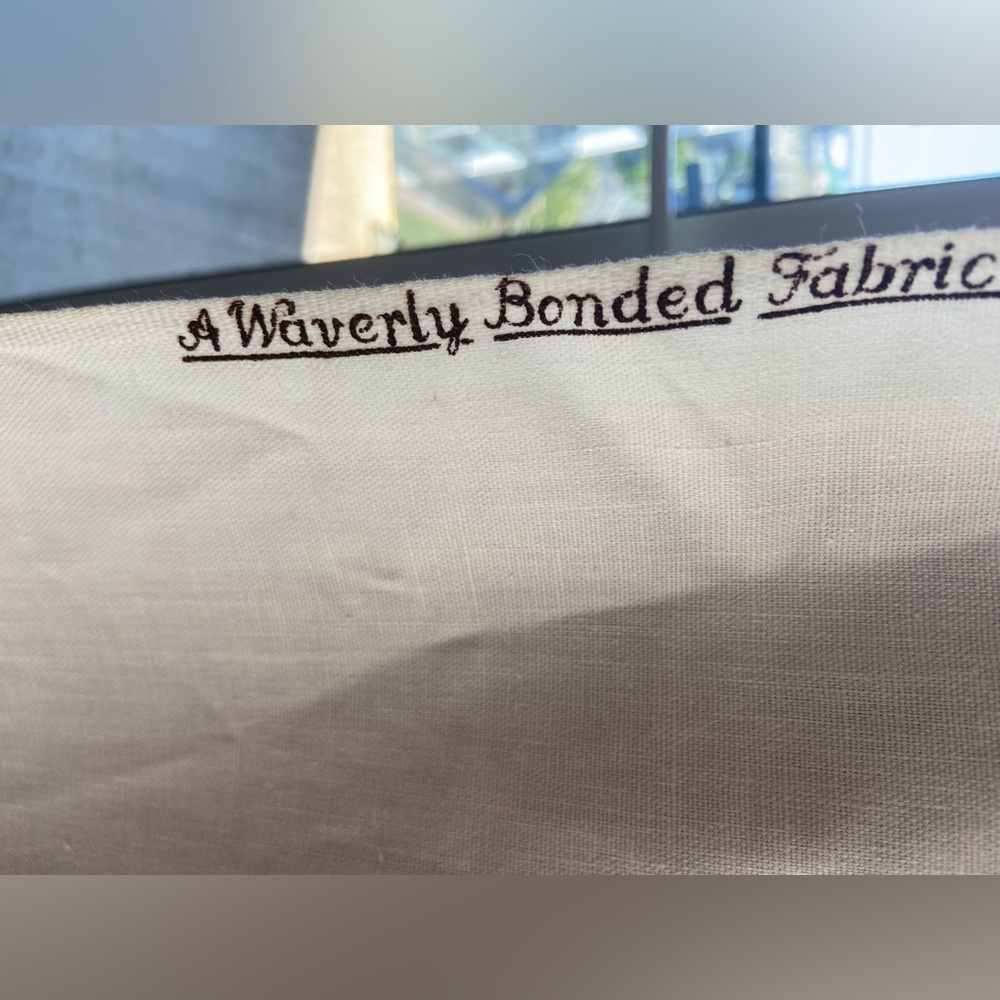 Vintage Waverly Bonded Cotton Fabric 2 Yards approx. - Picture 3 of 3